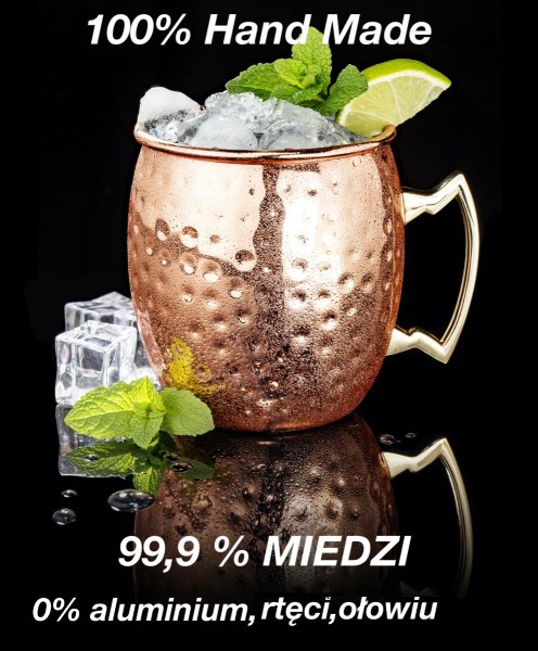 Kubek miedziany 400ml -  Botanique Aeioum Shanti - Miedziane naczynia do oczyszczania wody 