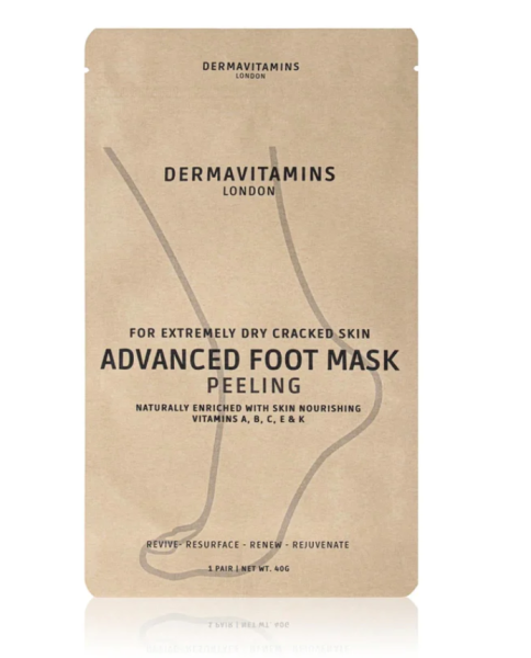 Dermavitamins| Zaawansowana maska do stóp - regeneruje suche stopy (zabieg peelingujący)