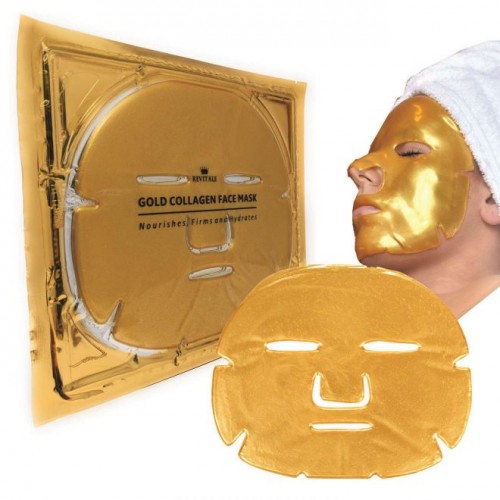 Diana Royal Jelly face mask - kolagenowa maska na twarz ze złotem - 4 szt